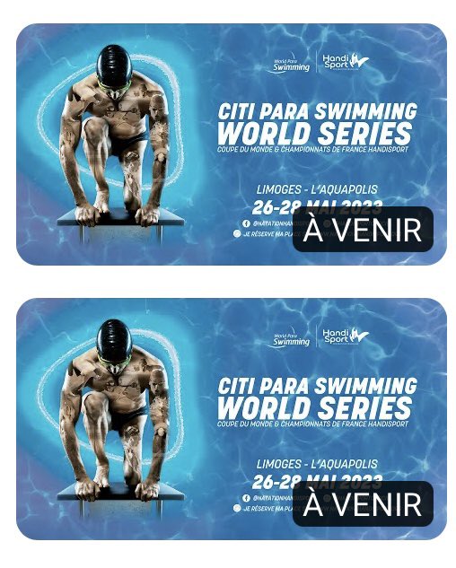 INÉDIT À LIMOGES 🏊🏻‍♂️
Les championnats de France sont organisés conjointement avec une étape de coupe du monde (Citi Para Swimming World Series), la dernière qualificative pour les Mondiaux 2023. 
Rendez-vous à l’Aquapolis, entrée libre. 

LIVE 🎥 👉 youtube.com/@handisportoff…