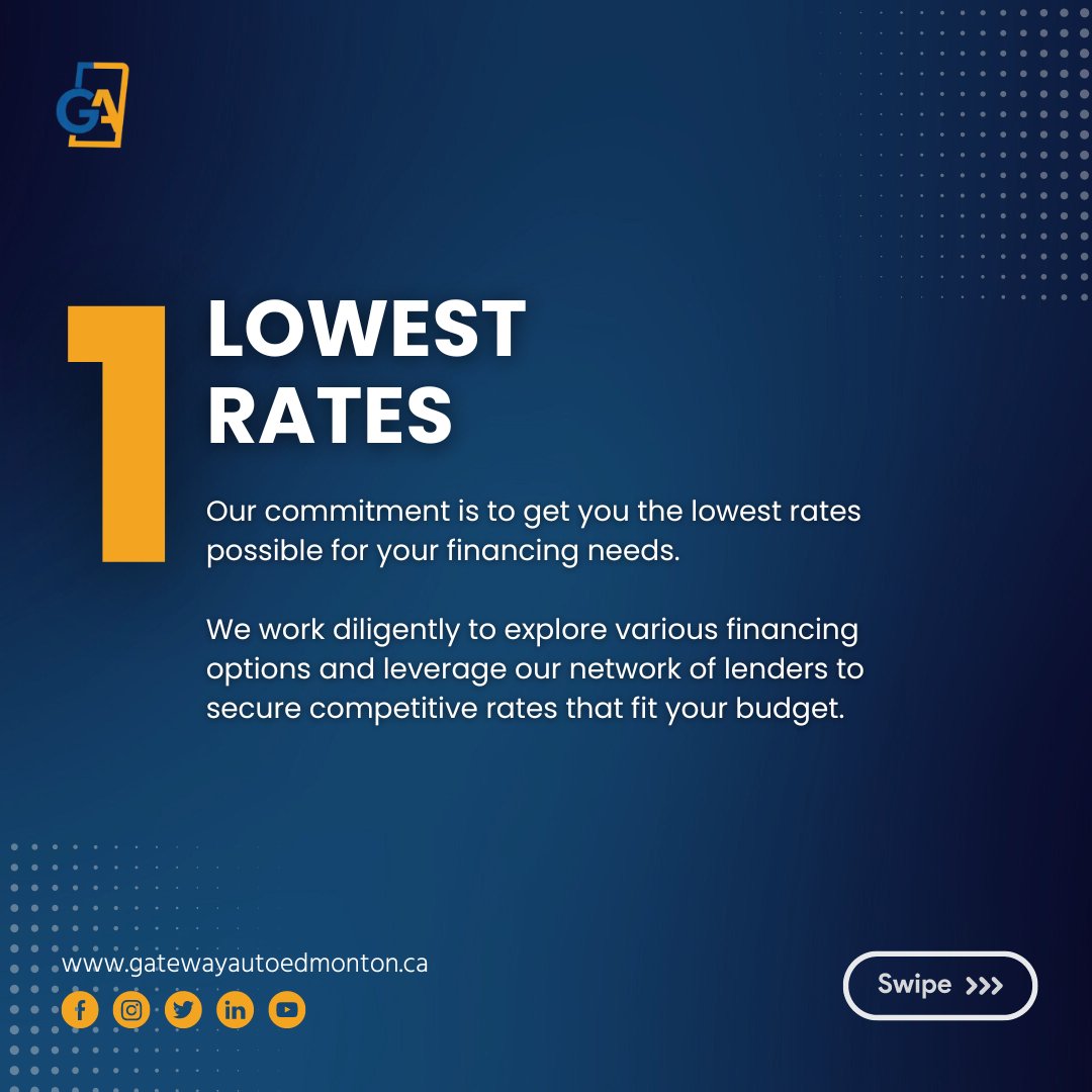 gatewayautoedm's tweet image. 🔑 Unlock your vehicle dreams with hassle-free In-House Financing. Trust the automotive experts with over 50 years of combined experience. Drive with peace of mind,  with the lowest rates. Get started today! 🚗 bit.ly/3oqck1K

#InHouseFinancing  #GatewayAuto