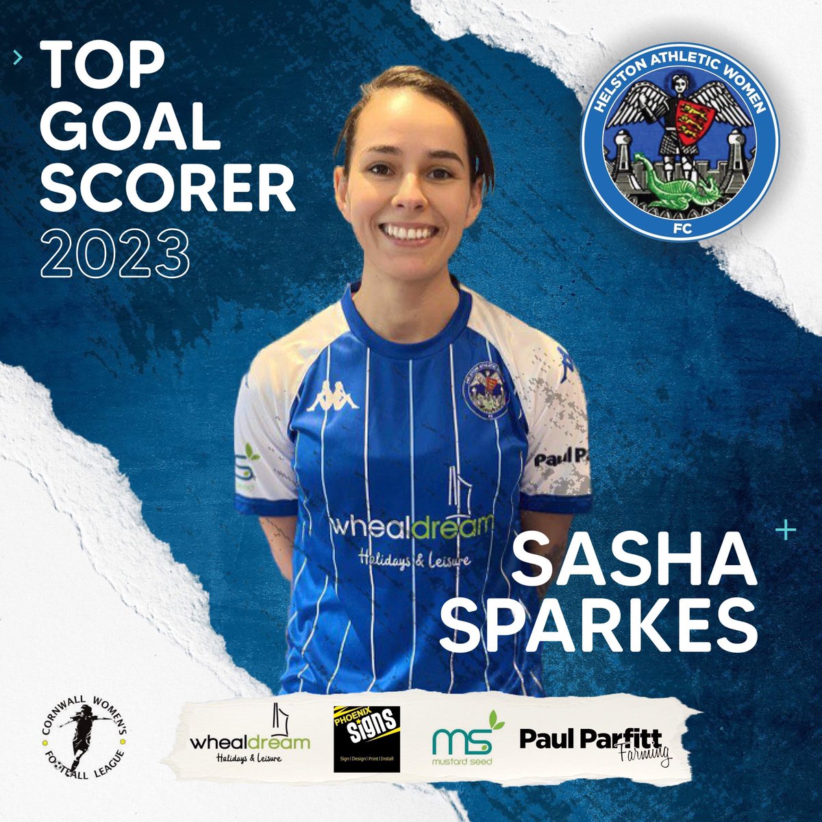 HelstonWomen's tweet image. @SoccerPodcast WOMENS PLAYER of the SEASON 2022-23 - Sasha Sparkes

Our very own TOP SCORER too, congratulations to @Sashaarrr on being the most deserved winner of this inaugural award 💙

@HelstonAFC @ImpetusFootball @wssmagnews @TalkingWoSo @PacketRyan @swsportsnews @TheCWFL