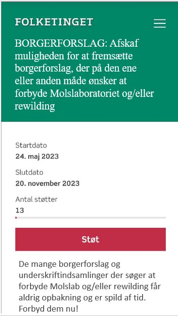 GraarupSofie's tweet photo. Jeg har lavet mit første #borgerforslag!
STØT🙏👏🙏DEL🙏👏STØT🙏👏🙏DEL🙏👏🙏STØT🙏👏🙏DEL🙏👏🙏STØT🙏👏🙏
#dkgreen #dknatur #dkpol https://t.co/kHe6tyKhU5