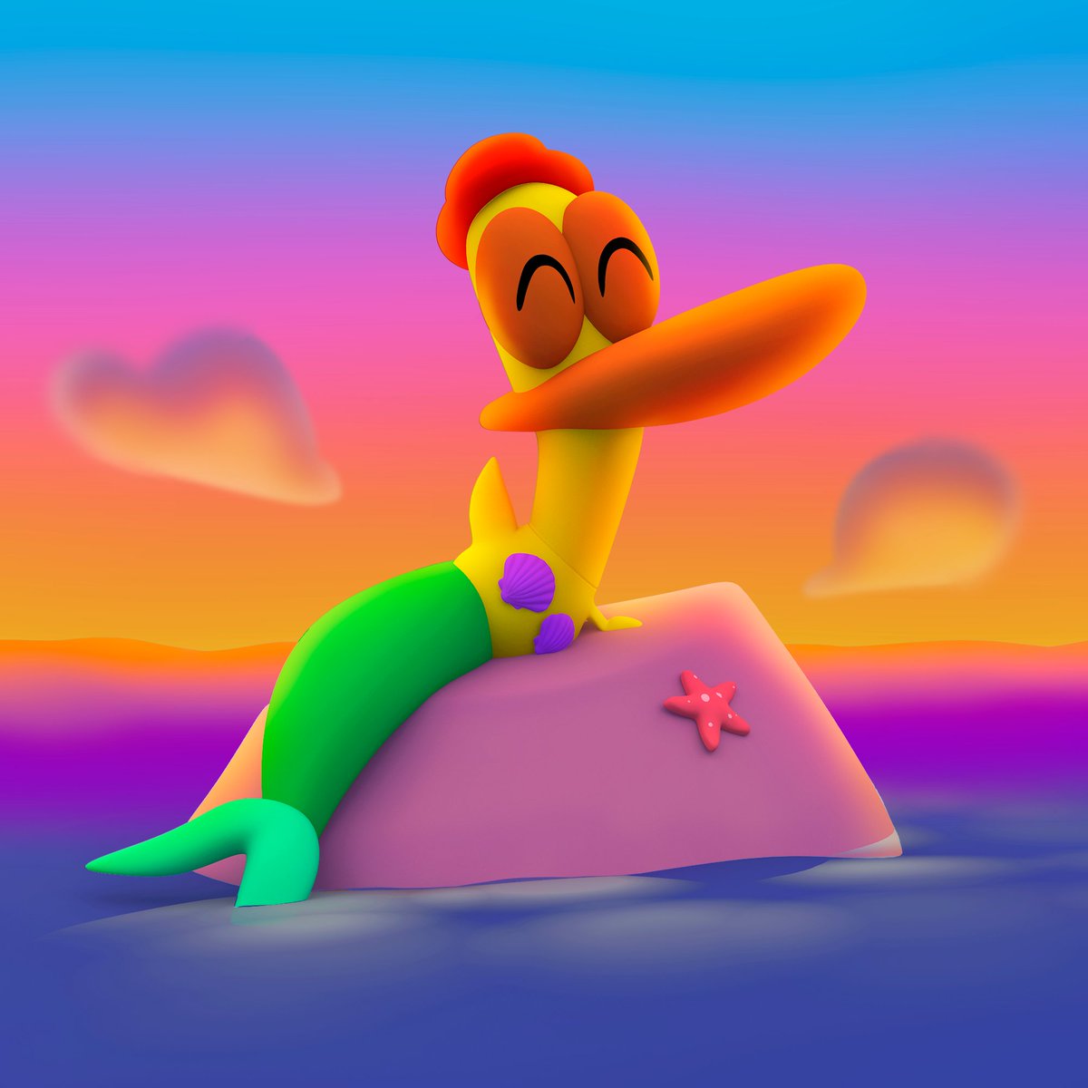 Someone is looking forward to going to the movies to see #TheLittleMermaid ! 😂🦀 #Pocoyo