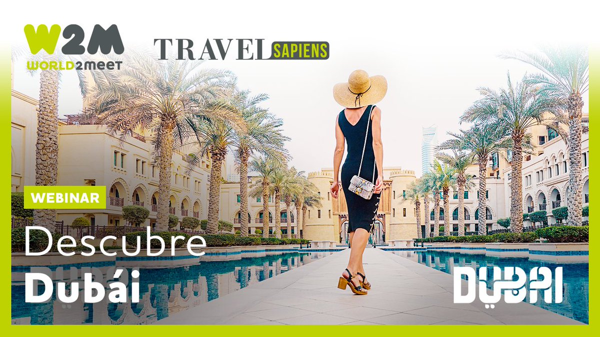 World2Meet's tweet photo. 🟢 WEBINAR | ¿No pudiste asistir a esta interesante formación sobre @visitdubai? Un destino donde encontrarás impresionantes rascacielos, playas infinitas y arquitectura moderna y futurista, entre otras.
Descubre en este webinar de la mano de #W2MPRO, #Icárion y #Newblue todas las novedades de #Dubái ➡️ https://t.co/uPvUeGEcXT
#NeweraW2M