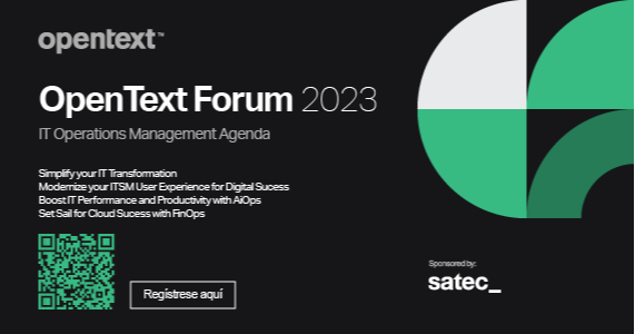 CarlosMonago1's tweet image. Consulte aquí la agenda de #IT Operations Management del #OpenTextForum 2023 Madrid. Plazas limitadas, regístrese ahora para reservar su plaza. #OpenText #ITOM #Forum #Business2023 #Madrid
 bit.ly/3q7pgdr