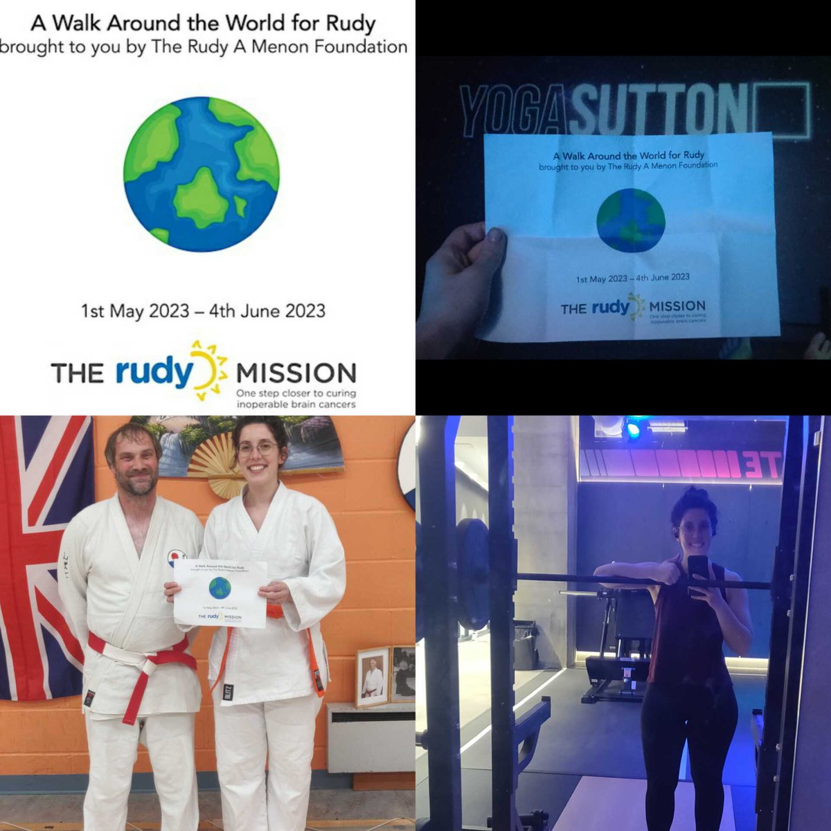 Rita, who'll be starting her <a href="/RudyAMenon_RAMF/">The Rudy A Menon Foundation</a> sponsored PhD in October, has been putting her "steps" in for the Walk Around the World for Rudy challenge! We're over half way now and every step counts! 
justgiving.com/team/ChrisJones