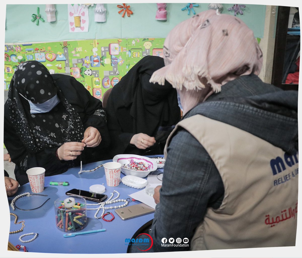 MaramFoundation's tweet photo. We believe in your ability to achieve success and excellence!

Maram Foundation aims to empower women in widow camps and provide opportunities for personal and professional growth through learning the art of accessories. https://t.co/d02Bq8kCLp