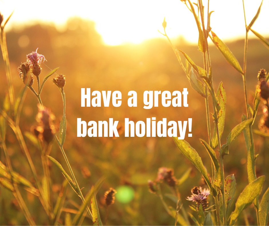 JFHSandbach's tweet photo. We will be closed for the Spring Bank Holiday on Monday but back open on Tuesday 30th May. Enjoy the weekend 😀 https://t.co/3TuQu7OjyE