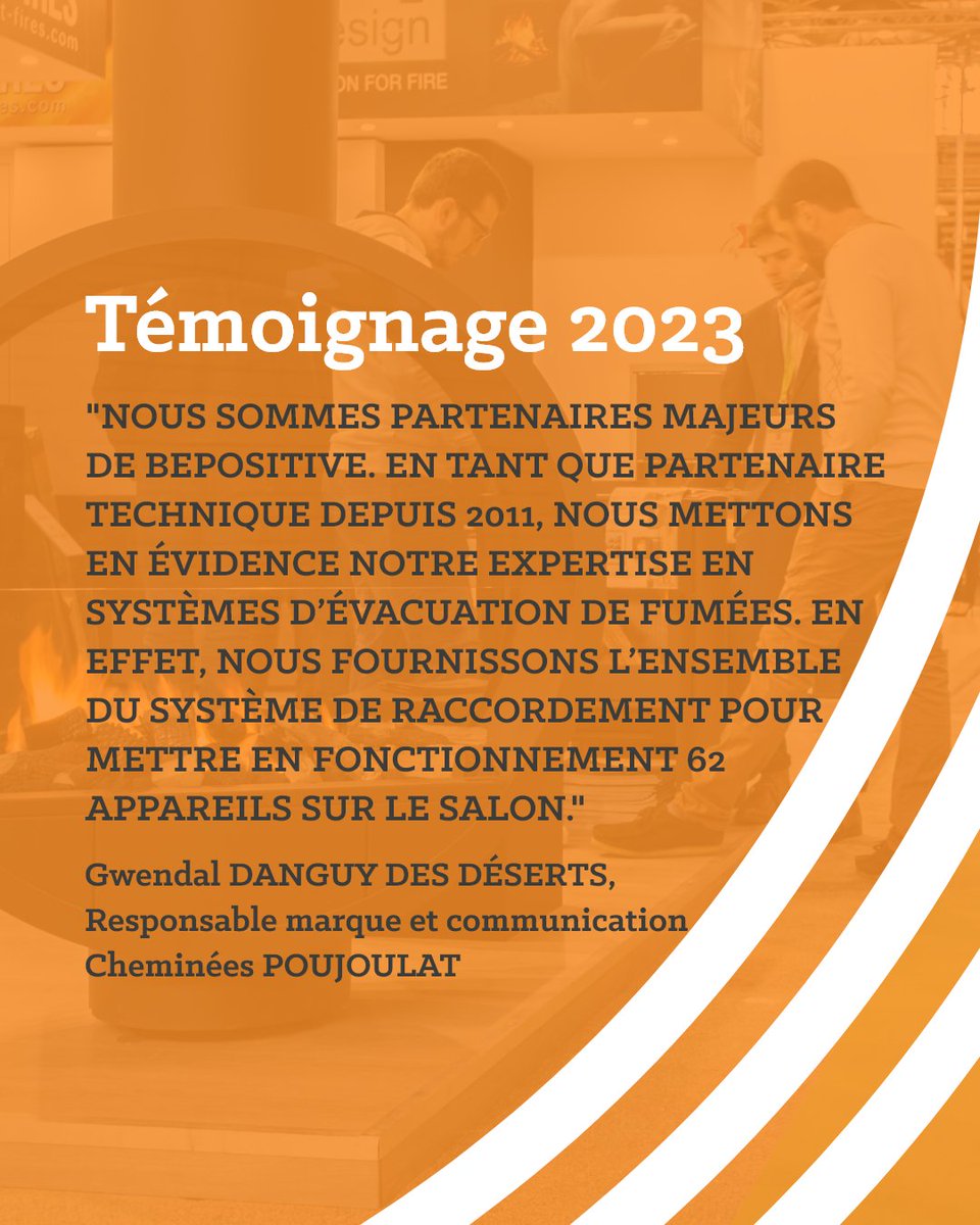 Salon BEPOSITIVE (@bepositiveevent) on Twitter photo 💬 Retour sur le témoignage de Gwendal Danguy Des Déserts, de <a href="/Poujoulat/">Cheminées Poujoulat</a>.
Le salon est fier de compter sur le soutien de partenaires comme Cheminées Poujoulat, présents à nos côtés depuis plus d'une dizaine d'années maintenant. 🤝
#BePOSITIVE #transitionénergétique 💬 Retour sur le témoignage de Gwendal Danguy Des Déserts, de <a href="/Poujoulat/">Cheminées Poujoulat</a>.
Le salon est fier de compter sur le soutien de partenaires comme Cheminées Poujoulat, présents à nos côtés depuis plus d'une dizaine d'années maintenant. 🤝
#BePOSITIVE #transitionénergétique