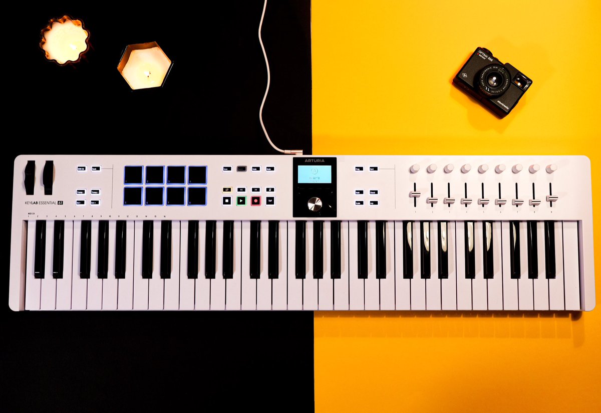 DavidePuxeddu's tweet image. So welcome Keylab Essential 61 MK3 !! 
This is really a Must Have!! 🎹🎹🎹

If you want you can find the demo video on my YouTube channel 🔥🔥 

@ArturiaOfficial #arturia #keylab #keylabessential