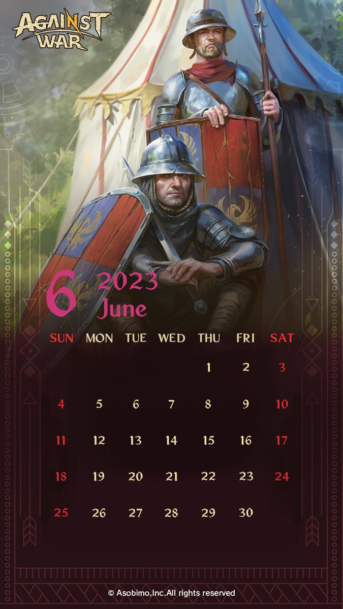 ＼　Starting from June📅　／
We are giving away 【 #calendarwallpaper 】 ​​again this month.

Please save and use them as wallpaper!📱

Click here to install 🔽
▸Appstore：apple.co/3LgAX9Z
▸GooglePlay：bit.ly/3UNHf3W

#calendar #wallpaper
#AW #AgainstWar