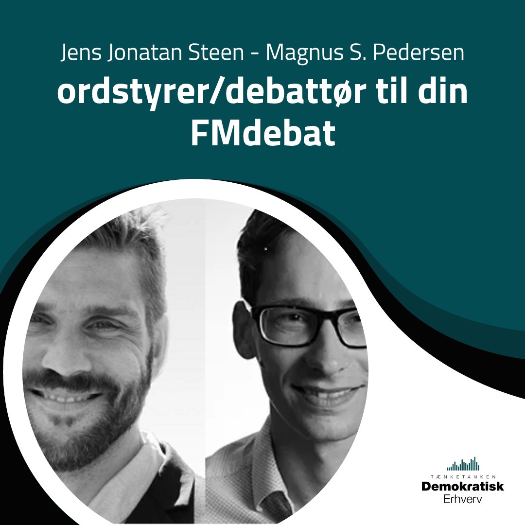 I år vokser vores tilstedeværelse på #fmdk . <a href="/jensjsteen/">Jens Jonatan Steen</a>  og <a href="/MagnusSkovrind/">Magnus Skovrind Pedersen</a> har dog stadig lidt luft i kalenderen til at debattere erhvervspolitik, ejerskab, forsyning, ESG, generationsskifte og lokal udvikling. Giv gerne lyd. #dkpol