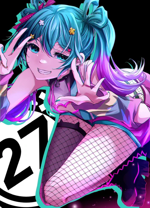DECO*27ミクちゃん可愛すぎます #イラスト #初音ミク