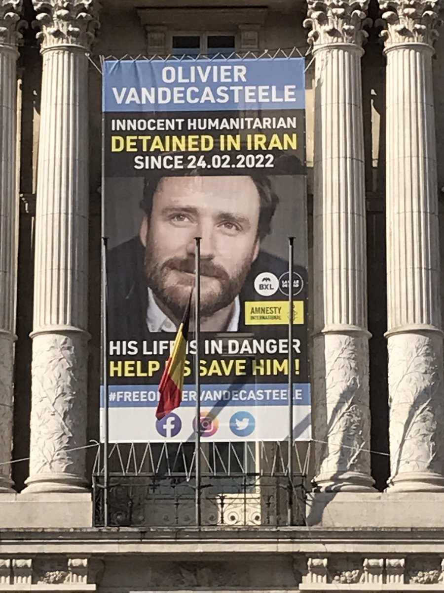 #OlivierVandecasteele should no longer be on banners by now, but surrounded by family & friends in Belgium

#457days of injustice, ordeal 
Olivier does NOT have the luxury of time!

#FreeOlivierVandecasteele #BringOlivierHome 
@alexanderdecroo @hadjalahbib @BelgiumMFA @VincentVQ