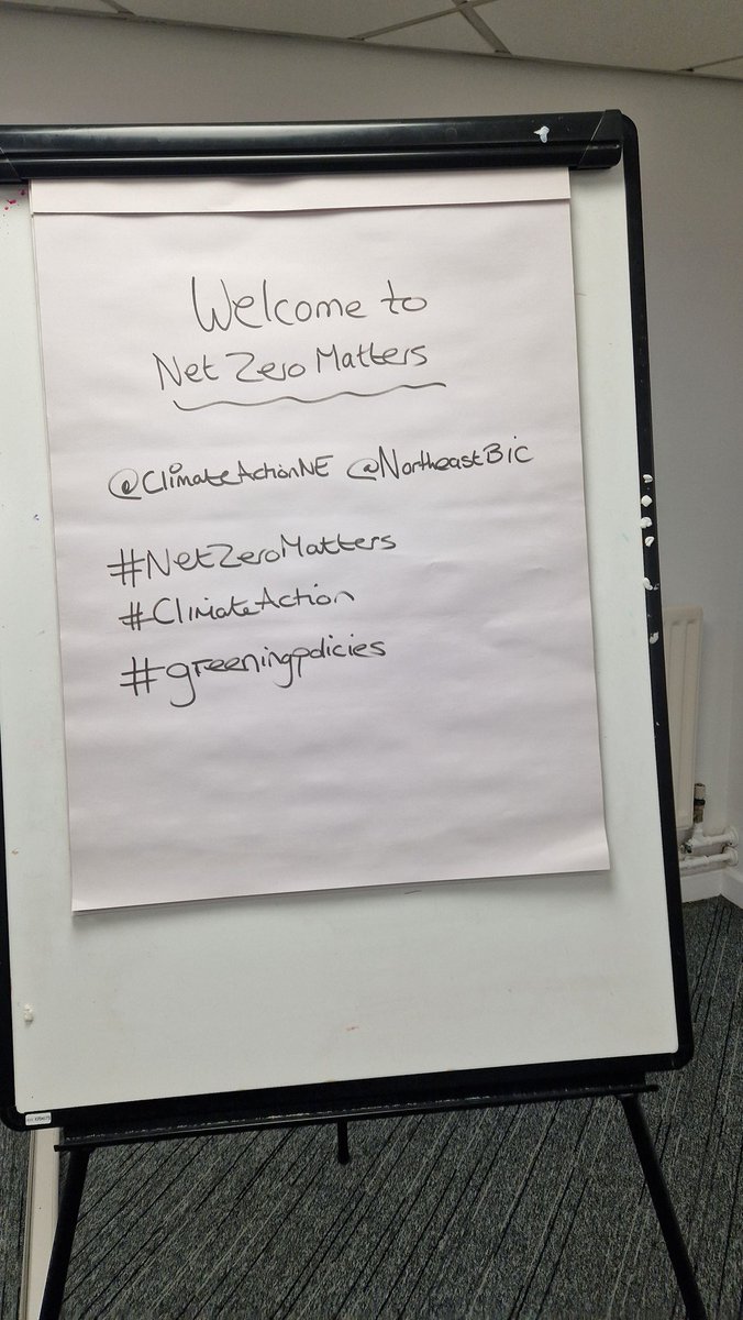 ClimateActionNE's tweet photo. All set up ready for our #NetZeroMatters event here at @northeastbic and looking forward to talking #greeningpolicies with our attendees. #climateaction #FridayMotivation #business #networking 🌏🌏 @SharonEnv1 https://t.co/apU8kh4WFB