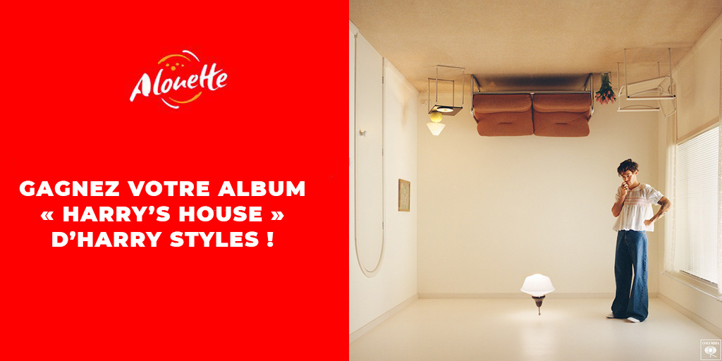 AlouetteRadio's tweet photo. 🎁 CONCOURS 🎁

Alouette vous offre votre album "Harry's House" d' @Harry_Styles  🎶

Avis aux fans d'Harry Styles ! L'artiste britannique se produira au Stade de France pour 2 concert exceptionnels le 1er et 2 juin prochain ! 🤩

Pour participer :
➡️ RT + Follow @AlouetteRadio https://t.co/GD413PxEV5