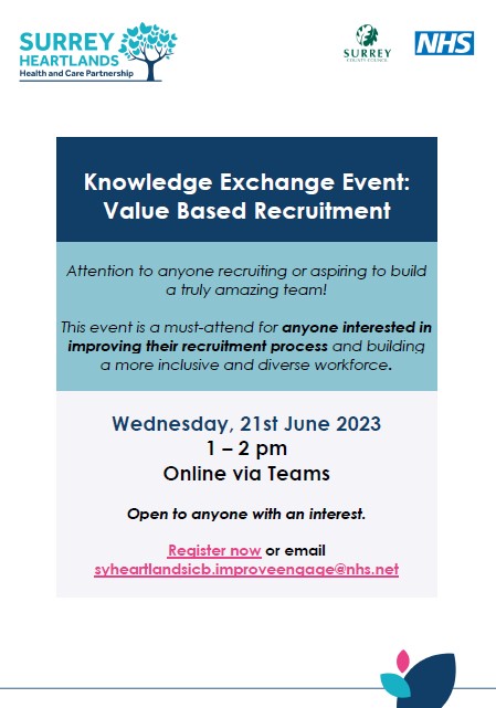 Surrey Heartlands AHPs (@surreyahps) on Twitter photo Are you interested in improving your recruitment process? Email syheartlandsicb_improveengage@nhs.net to join the webinar to find out about this fab style of interviewing. Are you interested in improving your recruitment process? Email syheartlandsicb_improveengage@nhs.net to join the webinar to find out about this fab style of interviewing.