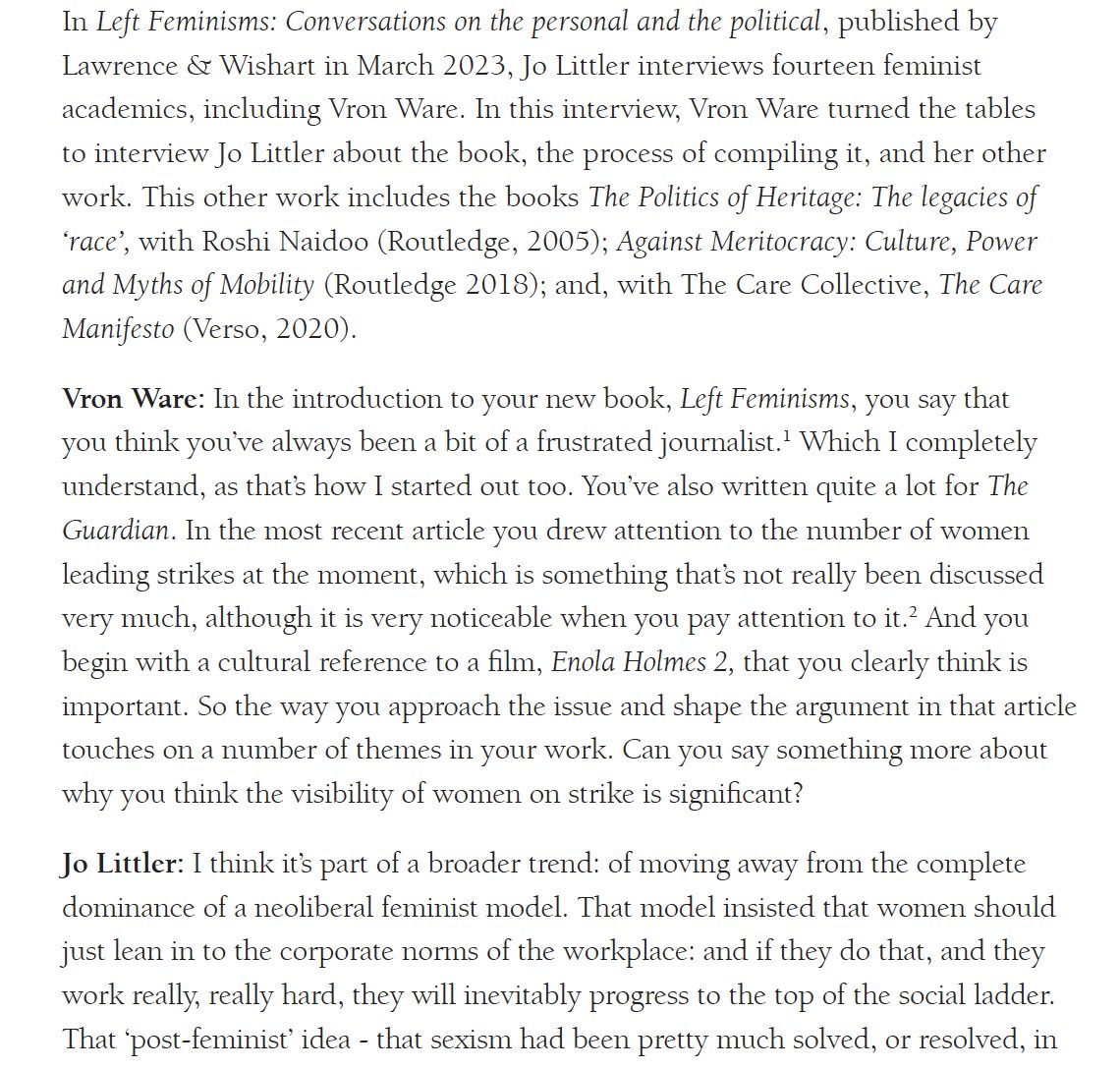 Jo Littler tweet media