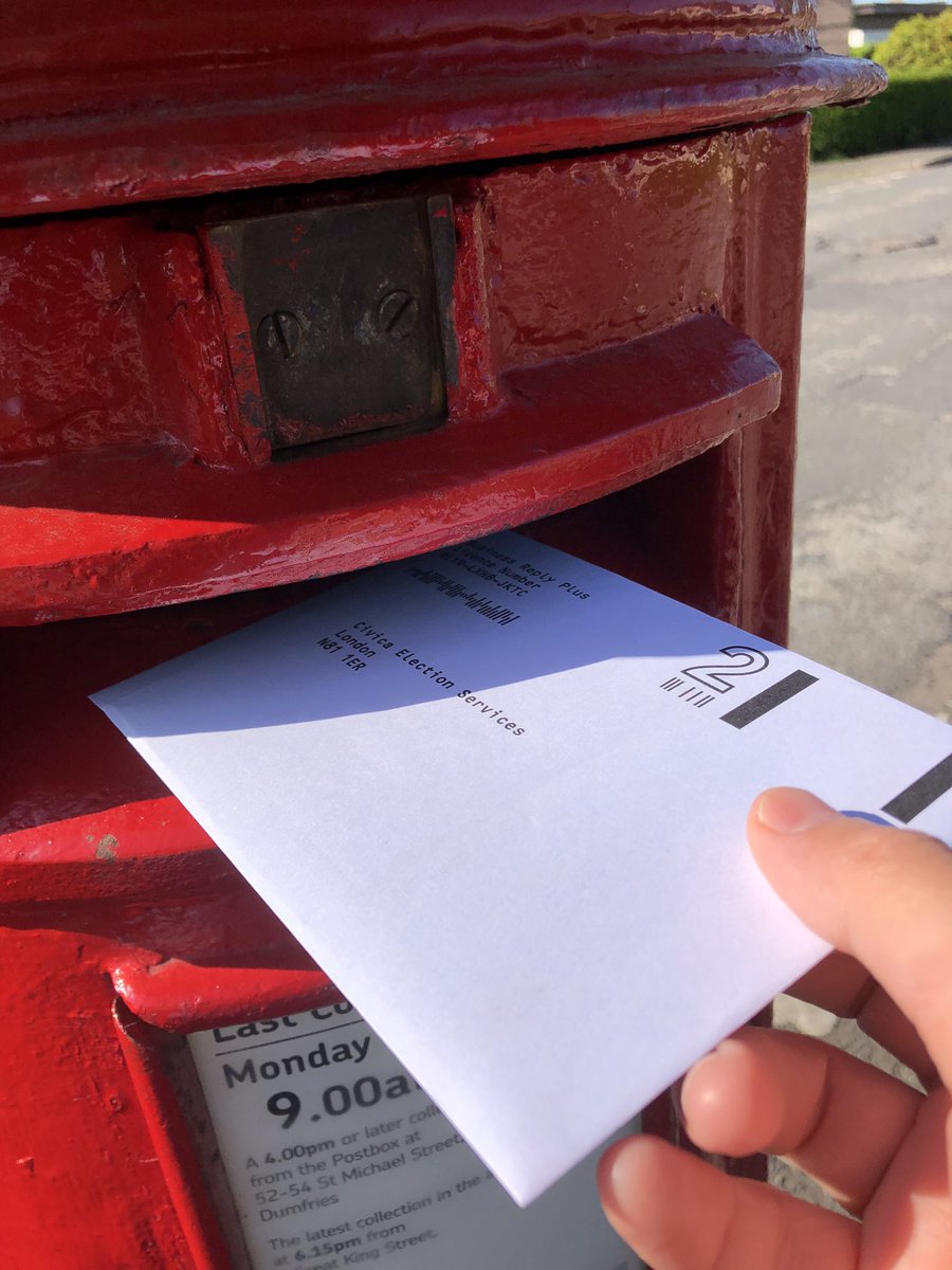 Lovely morning for posting my vote. Have you voted? Please vote for Cherylene Dougan aka Cher. #RCMScotland #RCM #hcsw #rcmwales #emmaCurrer #lauraBoyes #jakiLambart #RuthMccallan