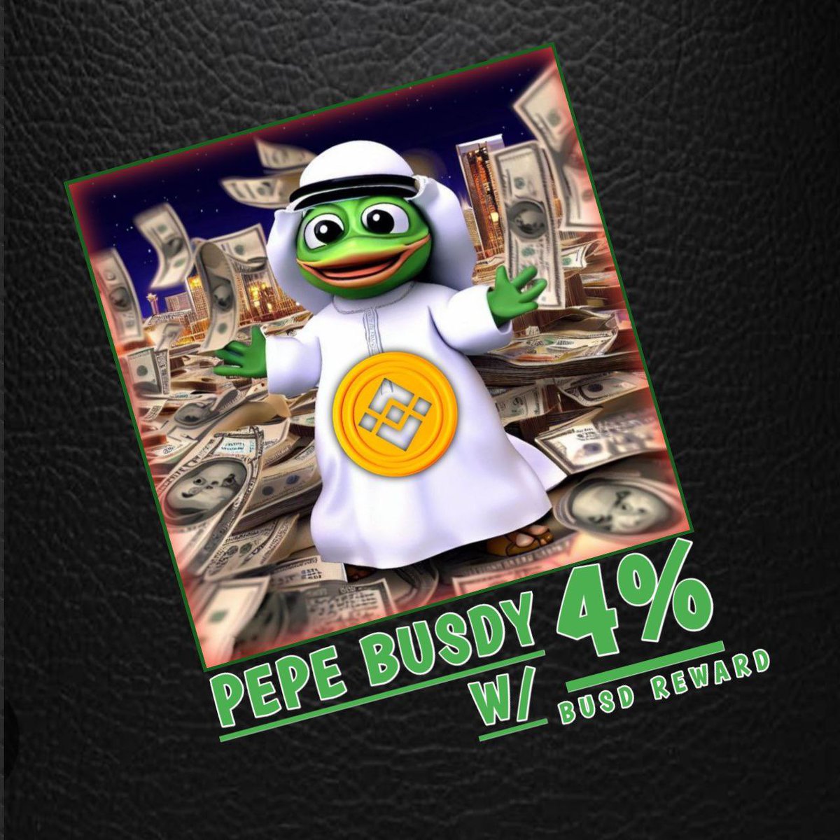 pepebusdy's tweet photo. @queencryptooo Launching today at 12PM UTC. Get ready for this and earn BUSD. $PEPEBUSDY @elonmusk @cz_binance @1goonrich @MonstersCoins #binance   #1000xGems 

https://t.co/jeIcmSSTiy https://t.co/6rezILDMEb