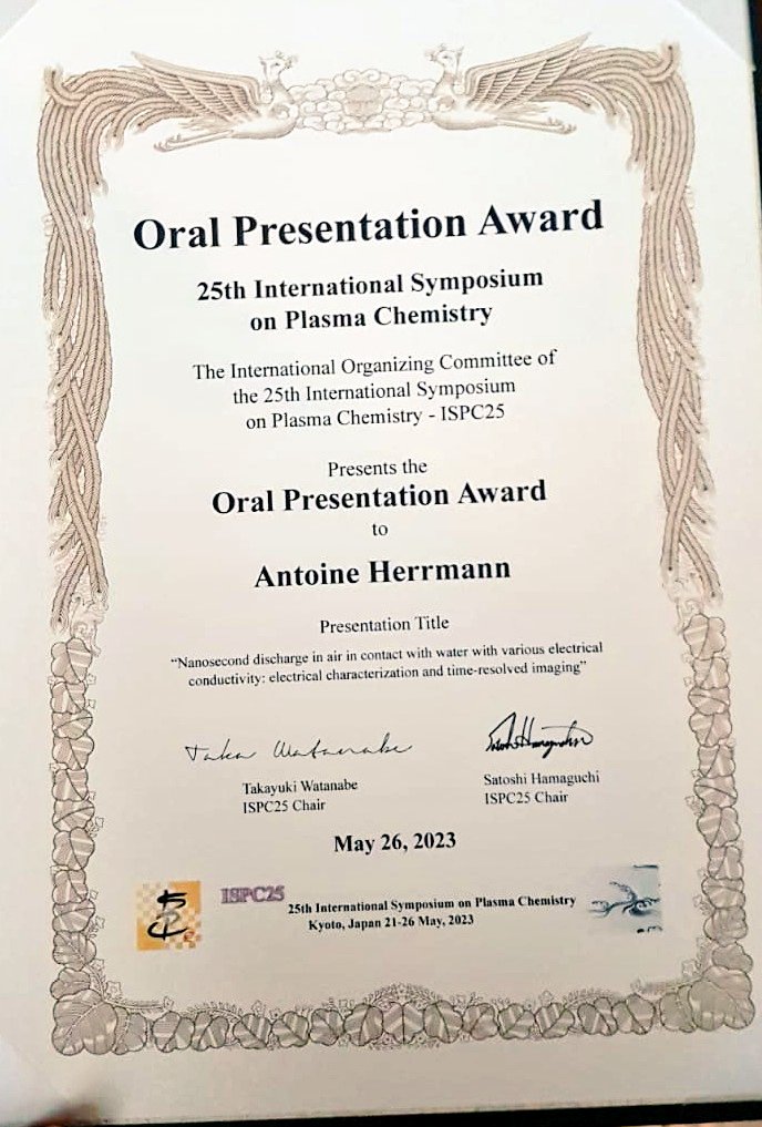 Bravo Antoine Herrmann pour le prix ! Je suis fier de toi et de tes realisations !