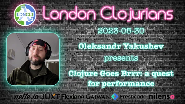 Join me on May 30th at 18:30 London time: meetup.com/london-clojuri…. Or don't; there will be a recording anyway ;).