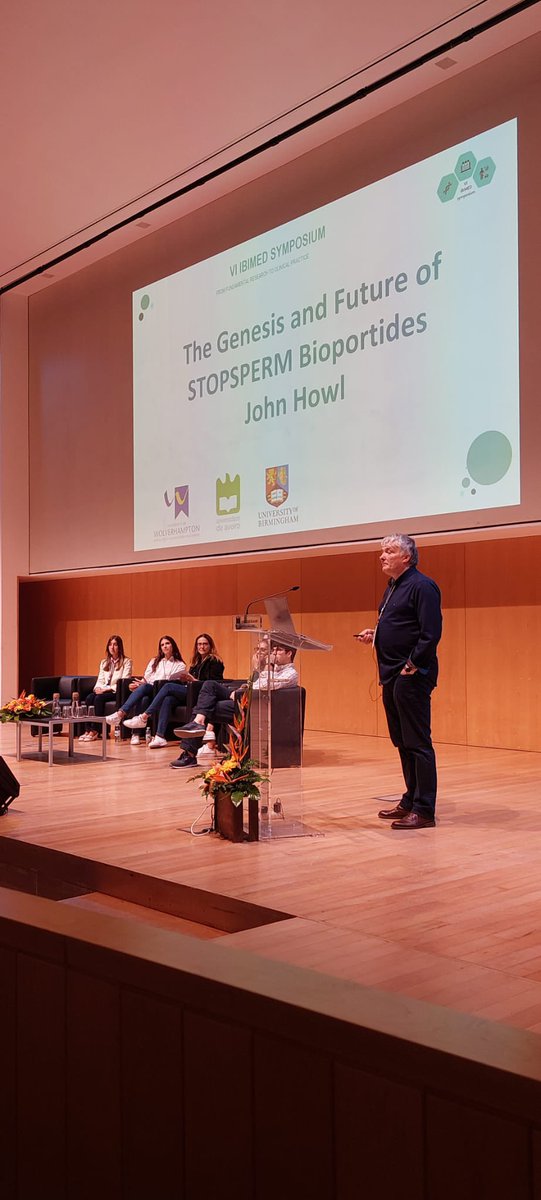 Our first speaker of the day, John Howl gave us some important insights on the genesis and future of STOPSPERM bioportides