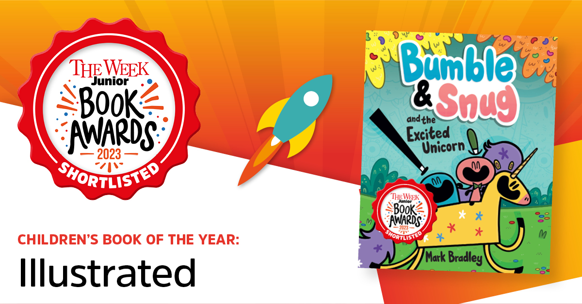 I'm beyond thrilled that Bumble & Snug & The Excited Unicorn is on the illustrated children's book of the year shortlist for the inaugural @theweekjunior Book Awards! 
It's such an amazing list, and I'm so honoured that Bumble & Snug is up there with them!
#TWJAwards