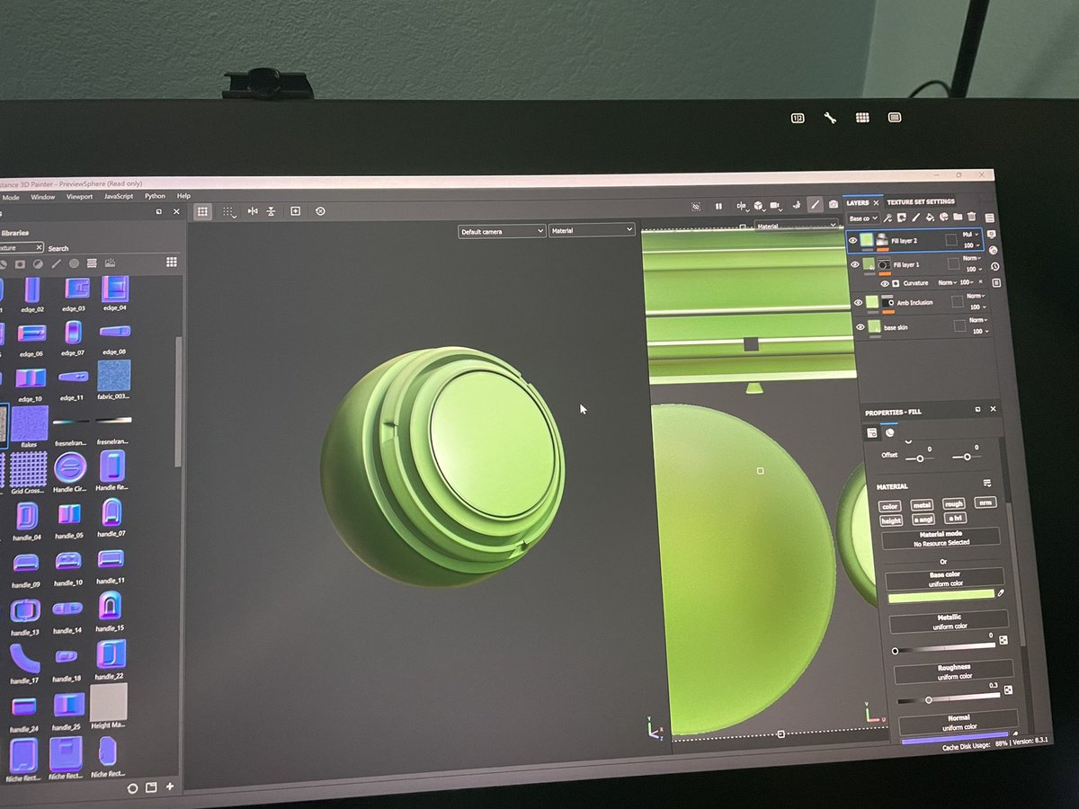 Pabuluz's tweet photo. First attempted at making a stylized smart material 👉👈 https://t.co/rjE6w5zZKT