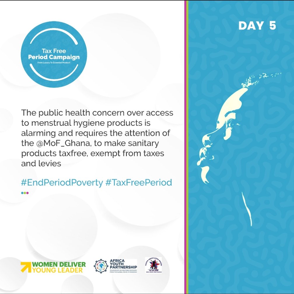 The public health concern over access to menstrual hygiene products is alarming and requires the attention of the  @ mof_Ghana,to make sanitary products taxfree, exempt from taxes and levies
#EndPeriodPoverty  #TaxFreePeriod 
#MenstrualEquity
#GenderEquality
@AbenaOseiAsare