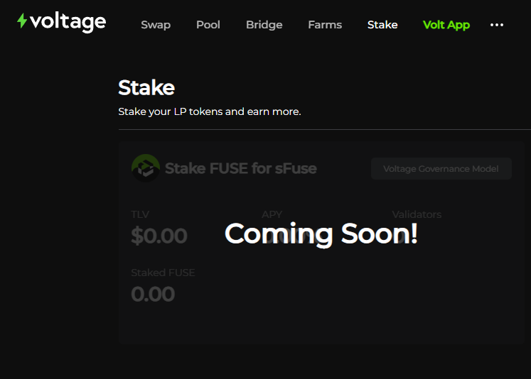 voltfinance's tweet photo. We are getting closer to releasing $Fuse #Liquidstaking on our DEX⚡️

Over 300 of the 500 waitlist members of the #VoltApp with exclusive access already utilize this feature.

Prepare yourself for when we swing the gates wide open...🚀 https://t.co/btivKLJUWs