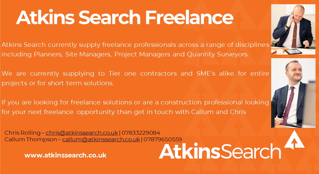 Did you know Atkins Search have a specialist freelance division?

Check out the below for more information or head over to our website -

atkinssearch.co.uk/disciplines/co…

#freelance #freelancerecruitment #recruitment #jobs #freelancejobs #temporary #buildingcareers