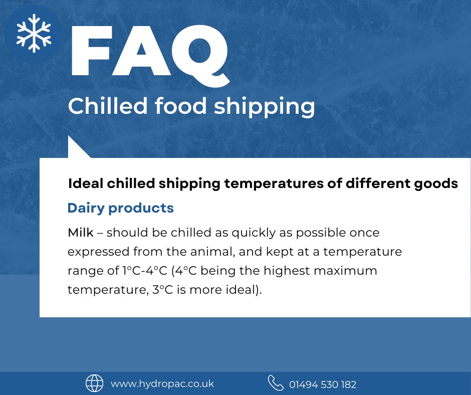 If you have any questions about shipping chilled foodstuffs, please see our latest FAQ: bit.ly/3oLOFc7