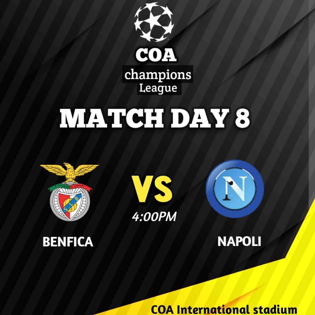 UniosunFm's tweet photo. Can Benfica continue their resurgence against Napoli? #CCL23 https://t.co/LuP8ta7eh2