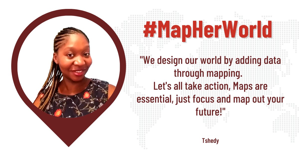 openmapping_esa's tweet photo. πβ¨ Meet Tshedy, a mapping enthusiast and top lady mapper in the #MapHerWorld campaign! πΊοΈ With 2400+ map changes to her name, she's shaping the world one coordinate at a time.
#SpatialPeopleNetwork
#SpatialSisters
#MappingMavens https://t.co/rJciFCqaQc
