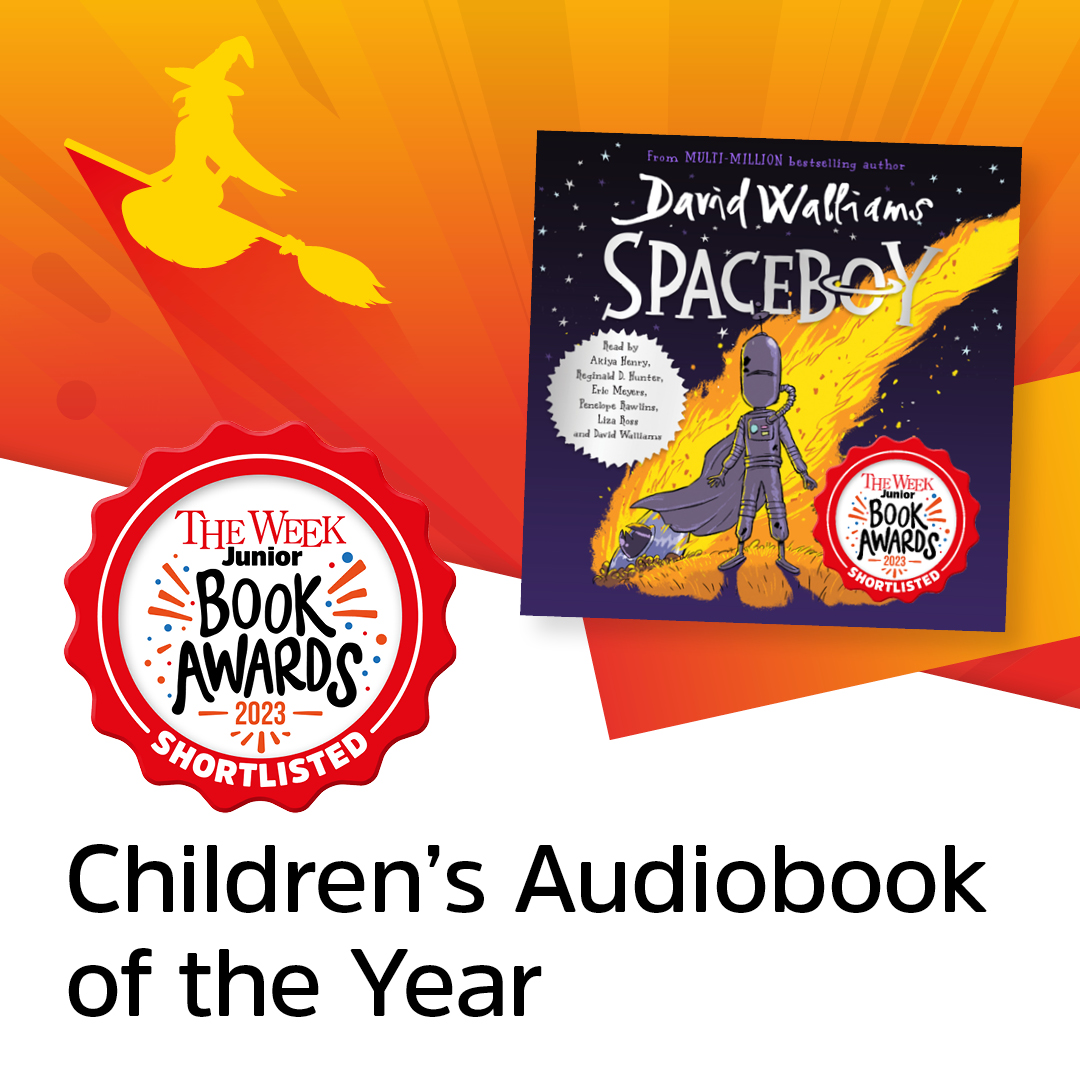 We're over the moon!
Spaceboy has been shortlisted in #TWJAwards for Children's Audiobook of the Year! 
Congratulations to @davidwalliams, Eric Meyers @ShiningVoices, @reginalddhunter, Akiya Henry @UnitedVoices_, @PenelopeRawlins, @rossliza & all involved!
