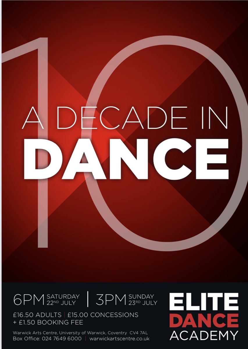 The countdown is on to our 10 year anniversary show🎉 we can’t wait #eda #danceschool #exciting