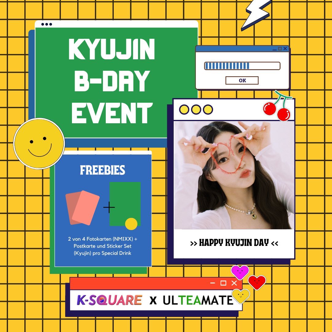 NSWERGLOBAL's tweet photo. [📣] KYUJIN BIRTHDAY EVENTS (Regional)

Calling all German &amp; Filo #NSWERS to attend the Birthday Events for #KYUJIN🥳

<🇩🇪>
📆Fri (5/26)
📍ULTEAMATE Berlin
⏰12 - 8PM local time
👤@ksquare_de

<🇵🇭>
📆Sat (5/27)
📍Jollibee Katipunan
⏰4 - 6PM local time
👤@_NMIXXPH

#NMIXX #엔믹스 https://t.co/SyorBjp2FG