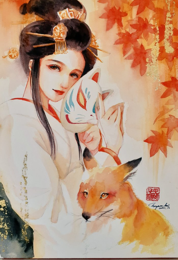 「あれもしかして…  毛の1本1本描くタイプじゃないけどあちき…動物上手いんじゃ…」|甲斐千鶴のイラスト