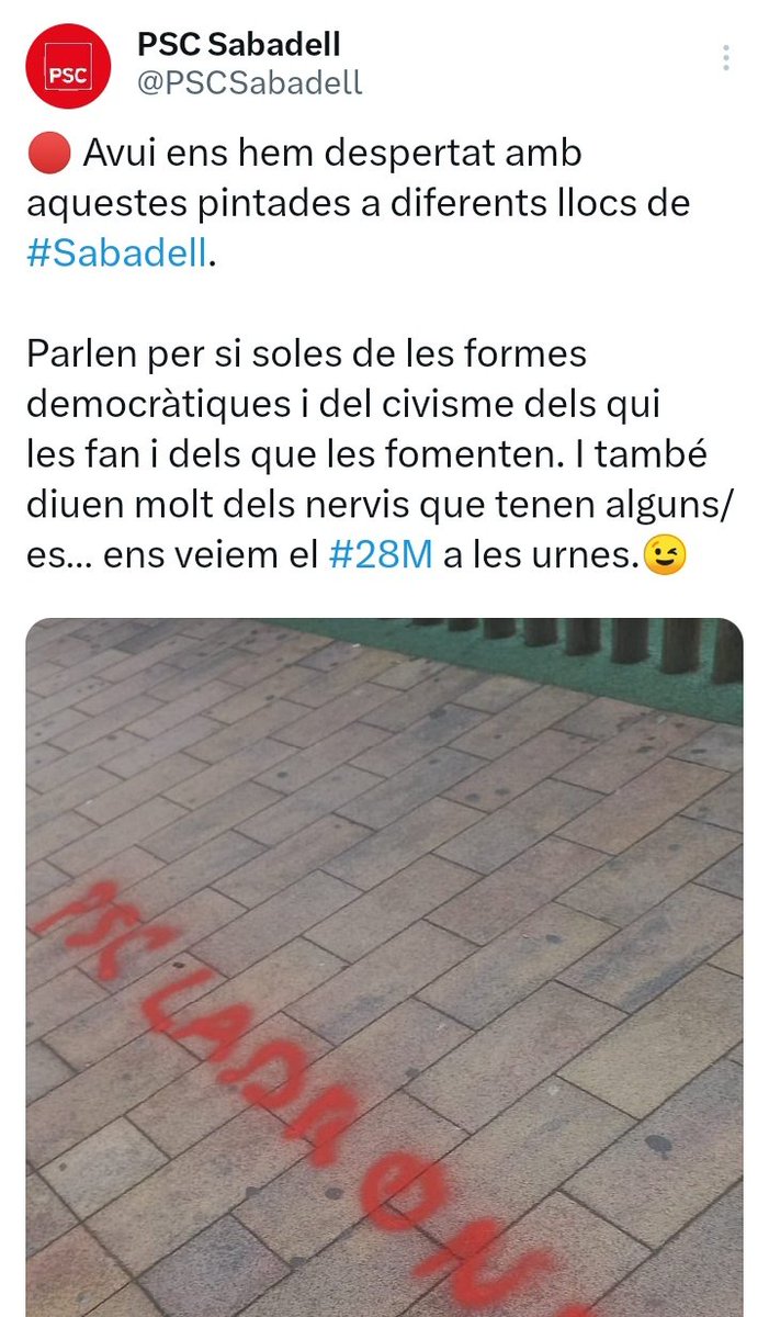 Llamen a la buambulancia

#martafarrés #pscsabadell #corrupció #macroprojectes #habitatge #eleccions #eleccionsmunicipals #mems #memes #memespolíticssabadell