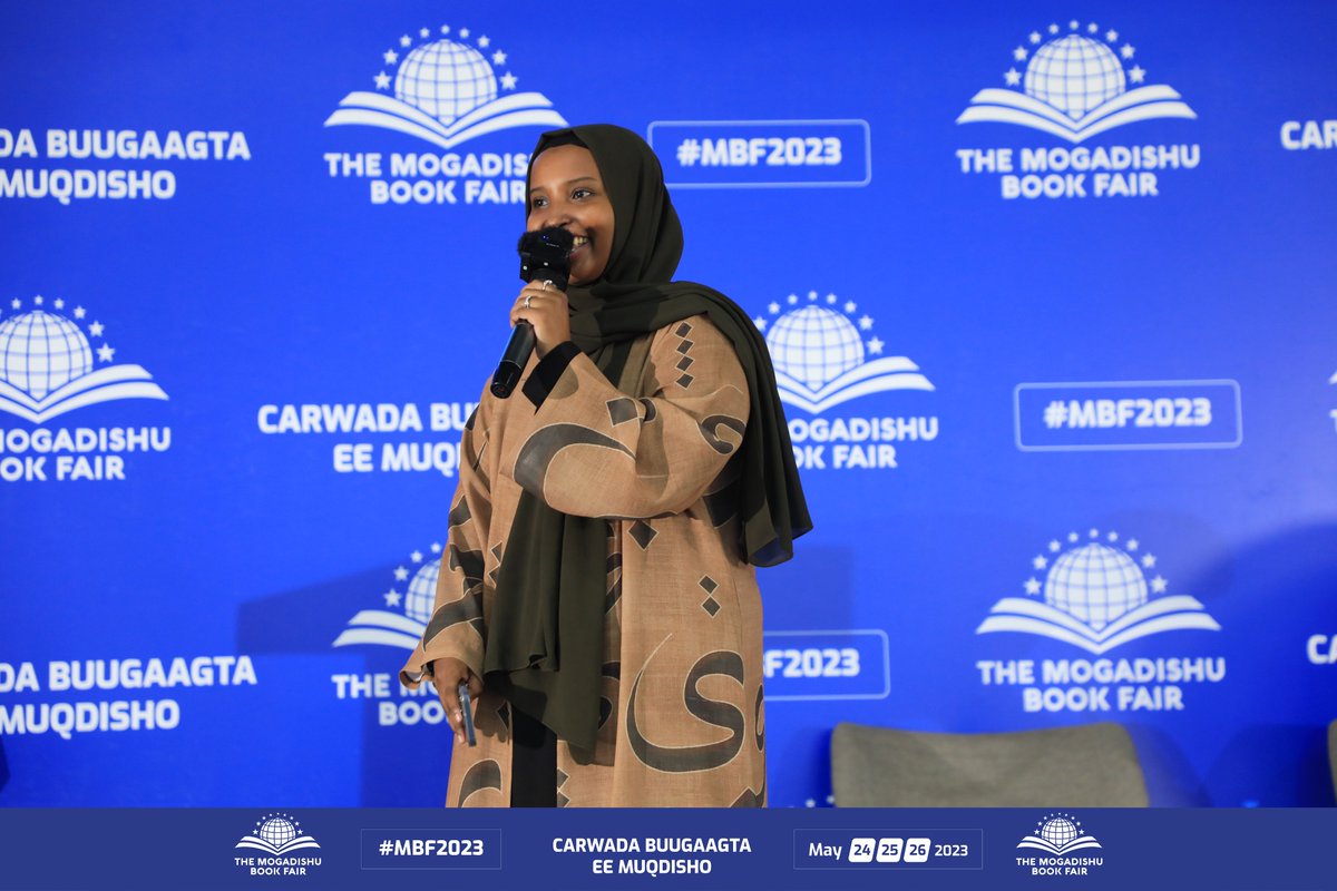 MogBF's tweet photo. It was only right that we explore our sessions in many different languages throughout the 3 days that the Mogadishu Book Fair has been going on. What was your favourite part of the Book Fair so far? #MBF2023 https://t.co/qYdeVpieNq