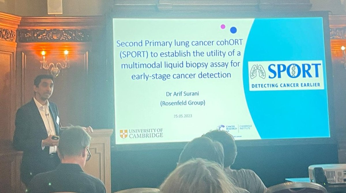 Arif Surani (@suraniarif) on Twitter photo Thanks to <a href="/CRUKLungCentre/">CRUK Lung Centre</a> for giving me the opportunity to present our work on SPORT clinical cohort 😇 Thanks to <a href="/CRUKLungCentre/">CRUK Lung Centre</a> for giving me the opportunity to present our work on SPORT clinical cohort 😇