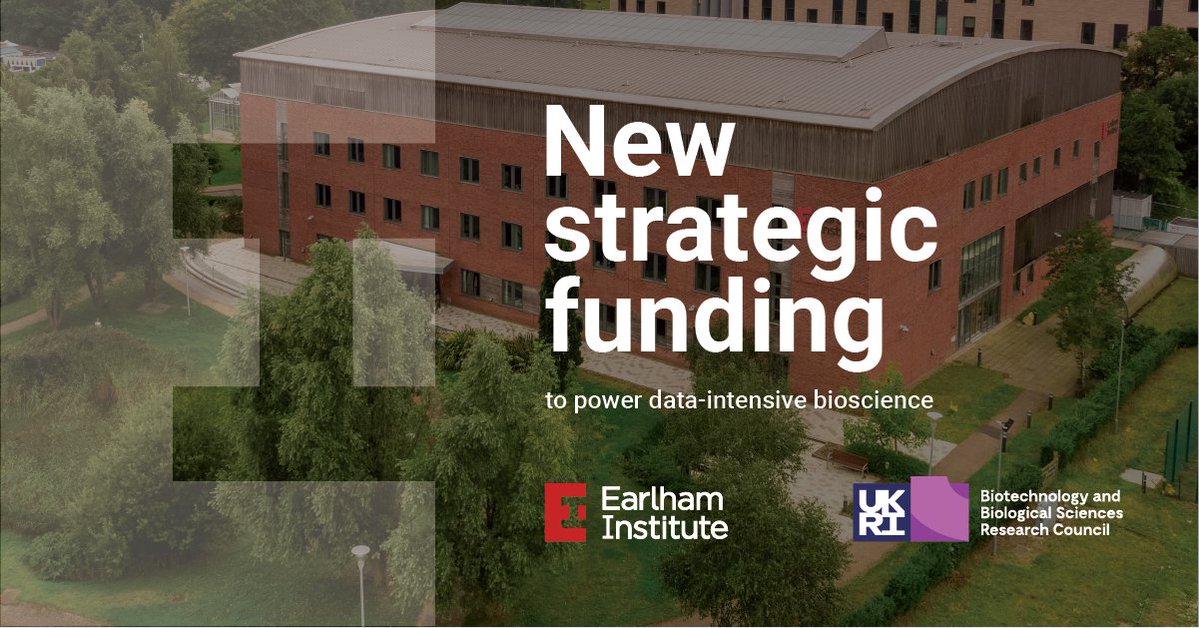Earlham Institute (@earlhaminst) on Twitter photo 📣 We're excited to announce the Earlham Institute has been awarded £31.4m from <a href="/UKRI_news/">UK Research and Innovation</a>-<a href="/BBSRC/">Biotechnology and Biological Sciences Research</a> for the next five years, enabling us to deliver cutting-edge #genomics, #datascience, and #technology development. 🧬
➡️ earlham.ac.uk/news/earlham-i…
<a href="/NorwichResearch/">Norwich Research Park</a> <a href="/SciTechgovuk/">Department for Science, Innovation and Technology</a> 📣 We're excited to announce the Earlham Institute has been awarded £31.4m from <a href="/UKRI_news/">UK Research and Innovation</a>-<a href="/BBSRC/">Biotechnology and Biological Sciences Research</a> for the next five years, enabling us to deliver cutting-edge #genomics, #datascience, and #technology development. 🧬
➡️ earlham.ac.uk/news/earlham-i…
<a href="/NorwichResearch/">Norwich Research Park</a> <a href="/SciTechgovuk/">Department for Science, Innovation and Technology</a>