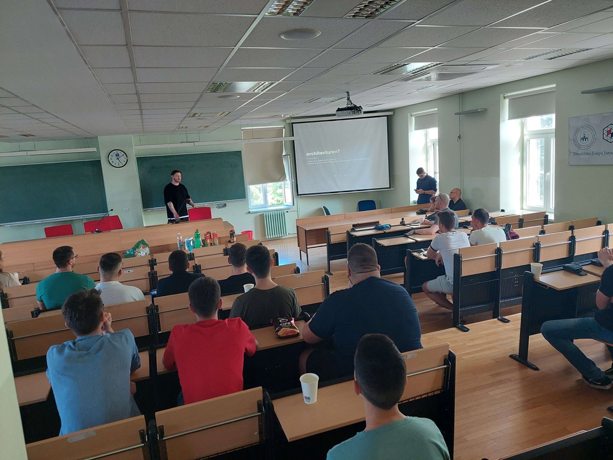 🎉 Amazing GDG event yesterday at FERIT!

🎙️  Great talk &amp; discussions
👨‍💼  Interesting people
🍕  Food + drinks
👕  Cool GDG t-shirts as SWAG

Thanks to everyone who joined and made the event a success. More exciting events to come - stay tuned!

#GDG #Google #TechEvent