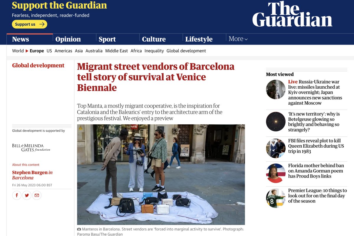 "Catalonia in Venice_ Following the Fish", de <a href="/leveprojects/">LEVE</a> i #TopManta, és el projecte presentat pel Llull dins dels esdeveniments col·laterals de la #BiennaleArchittetura2023.
#FishBiennale @labiennale_ #TheLaboratoryOfTheFuture