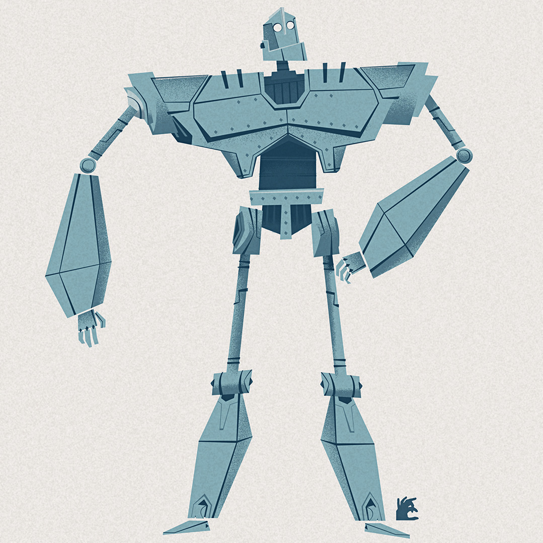 Since the last of the Ghibli series was a robot, I figured staying on that topic for a bit longer wasn’t a bad idea.

#twocolorcharacter 460

#irongiant #theirongiant #robot #characterdesign #illustration #adobeillustrator #corelpainter