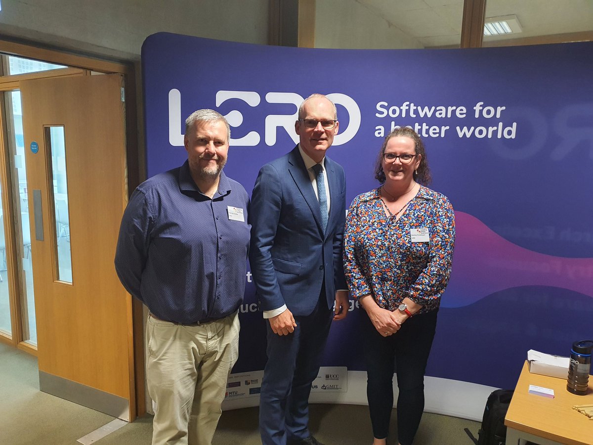 Great opportunity to talk to Simon Coveney this morning about Lero research at the Building Better Business event in KBS at UL. Packed house. @LeroCentre @UL_Research #softwareforabetterworld