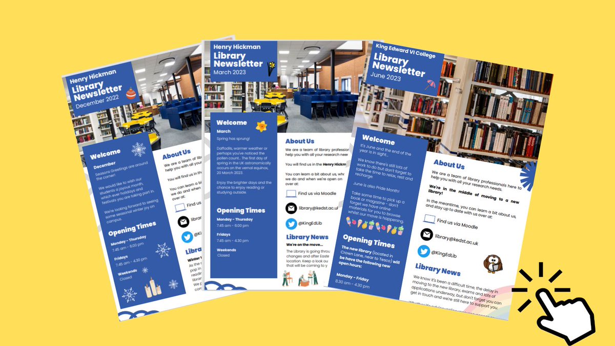 📢Our June Newsletter is out! 😊📚
Find it on the library pages (via the StudentPortal). 
#YourLibrary #StayInformed
