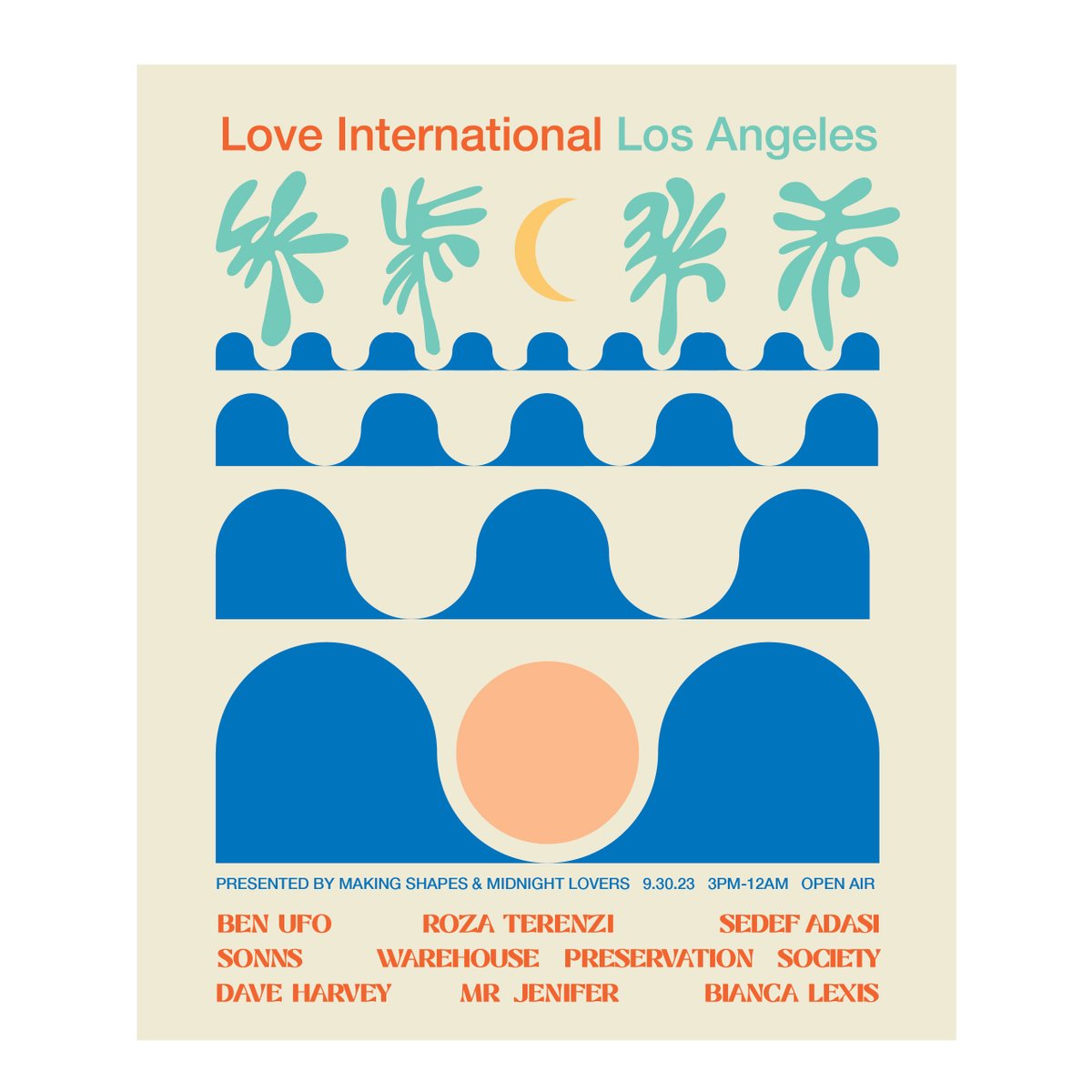 LA family, we're heading stateside this September. Teaming up with our good friends at Making Shapes &amp; Midnight Lovers.