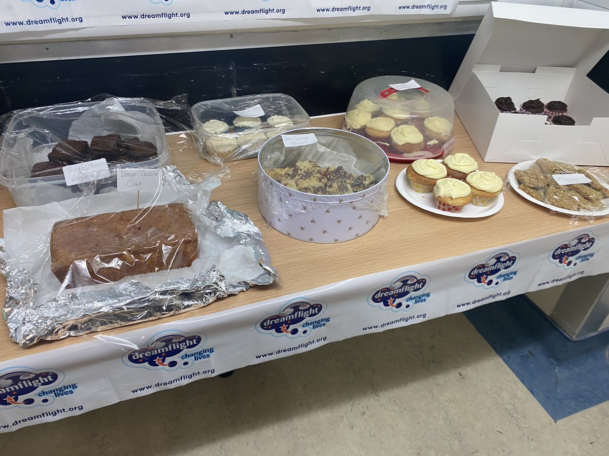 BarnsleyCCNTeam's tweet photo. Thank you to everyone who has baked and donated for todays Dreamflight bake sale. Happy Dreamflight Day!#Dreamflightday #Dreamflightday2023 https://t.co/uXfEhNN59H