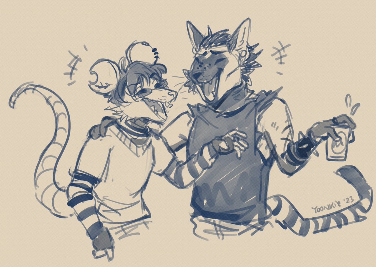 「15mins sketch of besties 」|yoonkie ( •ᴗ•)のイラスト