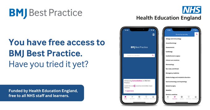 NELPCKS's tweet photo. All #PrimaryCare staff have full access to
@BMJBestPractice, a #ClinicalDecision support tool
Covers 90% of the most commonly presented #ClinicalConditions #differential diagnoses, treatment algorithms #guidelines #PatientLeaflets Funded by @NHSE_WTE
👉 https://t.co/2yMepsZvNF https://t.co/QTXh3jIxGD